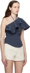Recto Blue Summer Night Tank Top