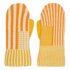 ERL Orange and Yellow Wool Striped Mittens