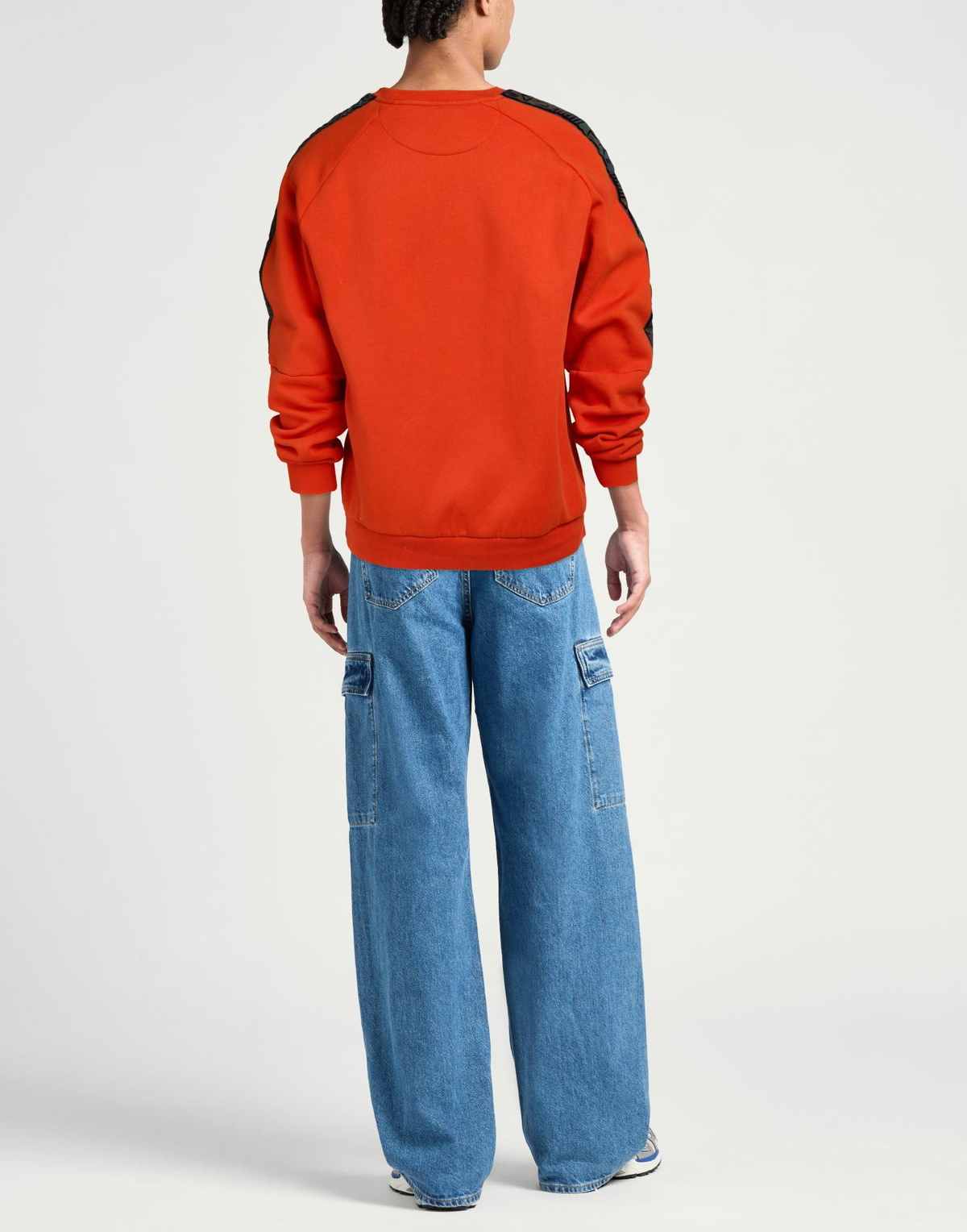 Ea7 Mens Sweatshirt in Tomato red