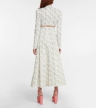 Philosophy di Lorenzo Serafini Floral cotton crop top