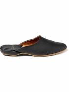 Derek Rose - Morgan Leather Slippers - Black