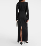 Staud Kris mesh-trimmed gown