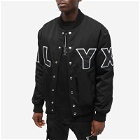 1017 ALYX 9SM Men's Varsity Jacket in Black