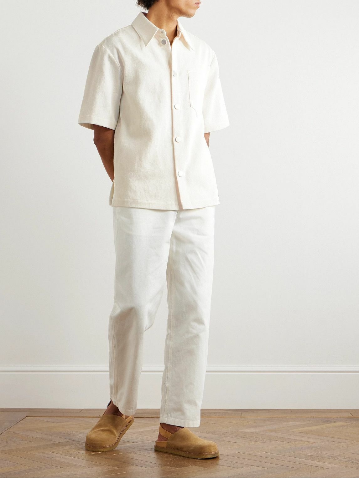 RÓHE - Cotton and Linen-Blend Twill Shirt - Neutrals