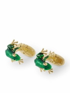 Paul Smith - Frog Gold-Tone Enamel Cufflinks