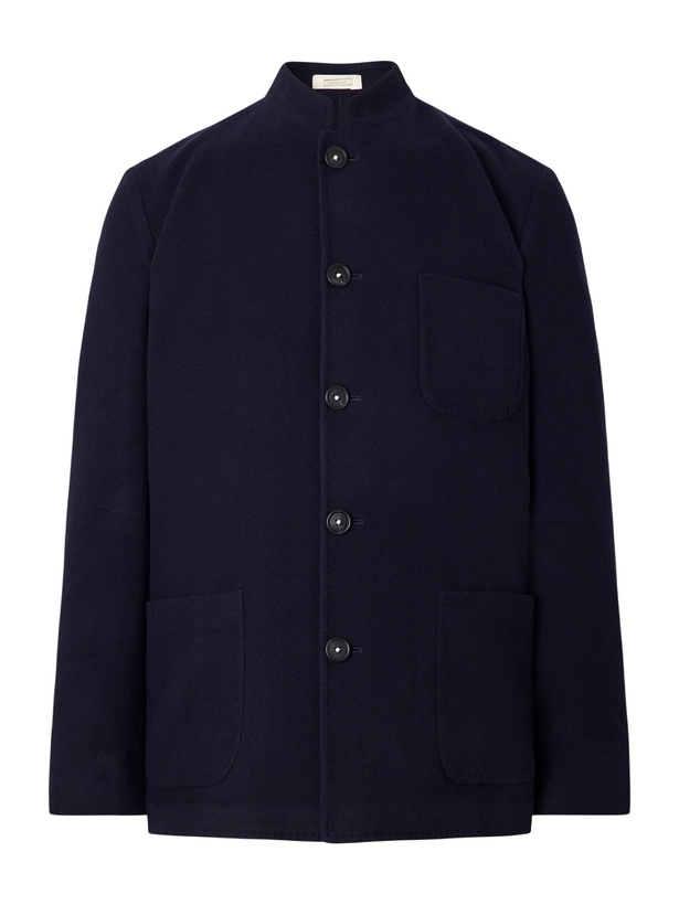 Photo: Massimo Alba - Bali Wool, Silk and Cashmere-Blend Jacket - Blue