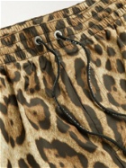 Dolce & Gabbana - Slim-Fit Short-Length Leopard-Print Swim Shorts - Animal print
