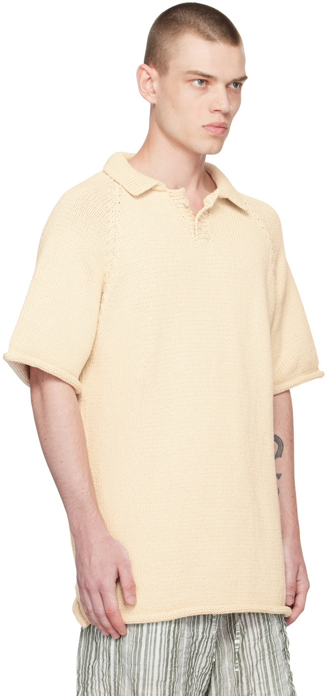 XENIA TELUNTS Off-White Summer Polo