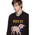 Gucci Black Wool Lamb Sweater