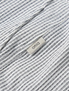 Onia - Calder Straight-Leg Mid-Length Striped Seersucker Swim Shorts - Blue