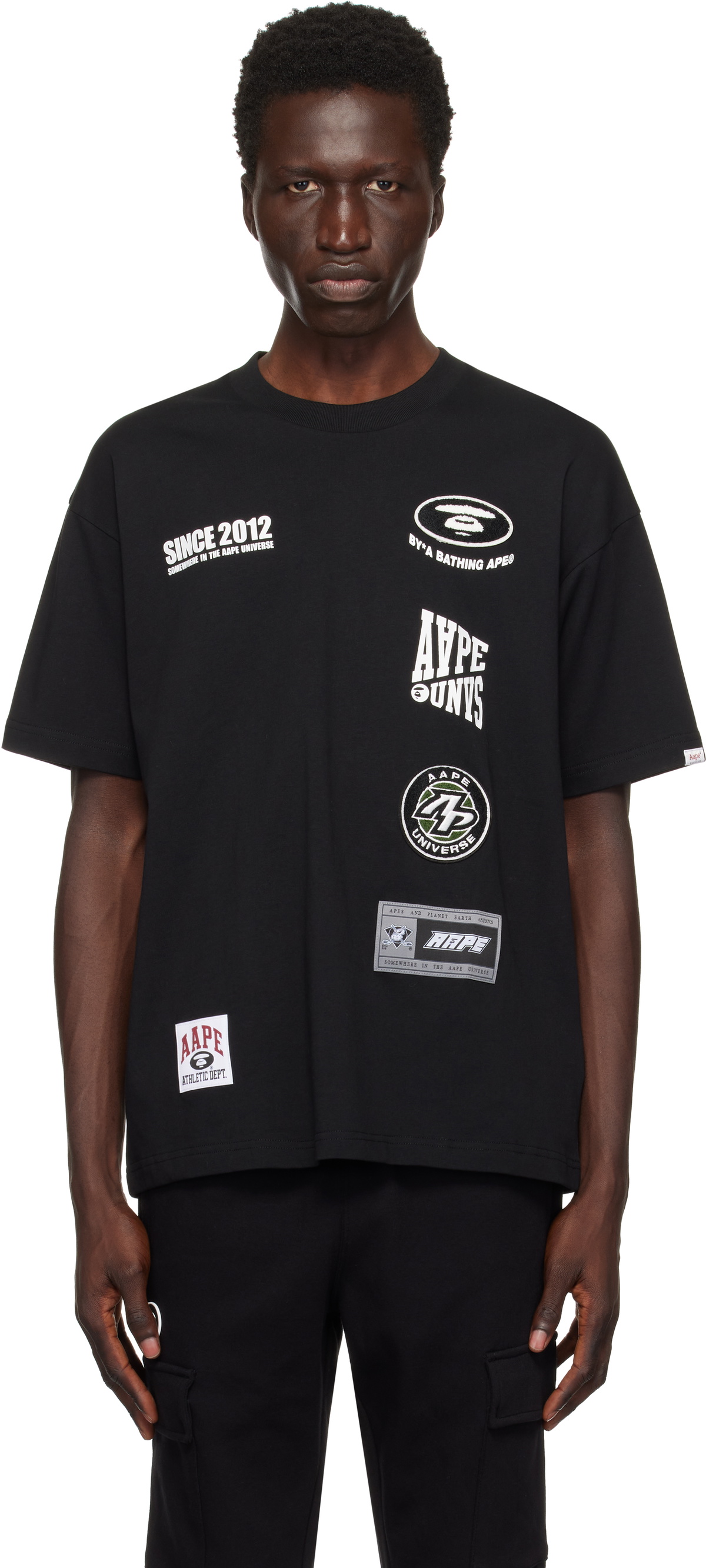 AAPE by A Bathing Ape Black Fancy Main T-shirt AAPE by A Bathing Ape