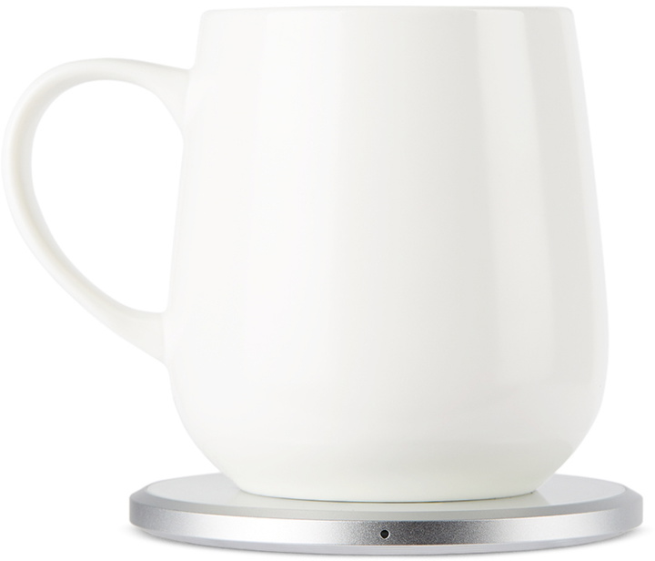 Photo: OHOM White Ui Self-Heating Mug Set, 355 mL