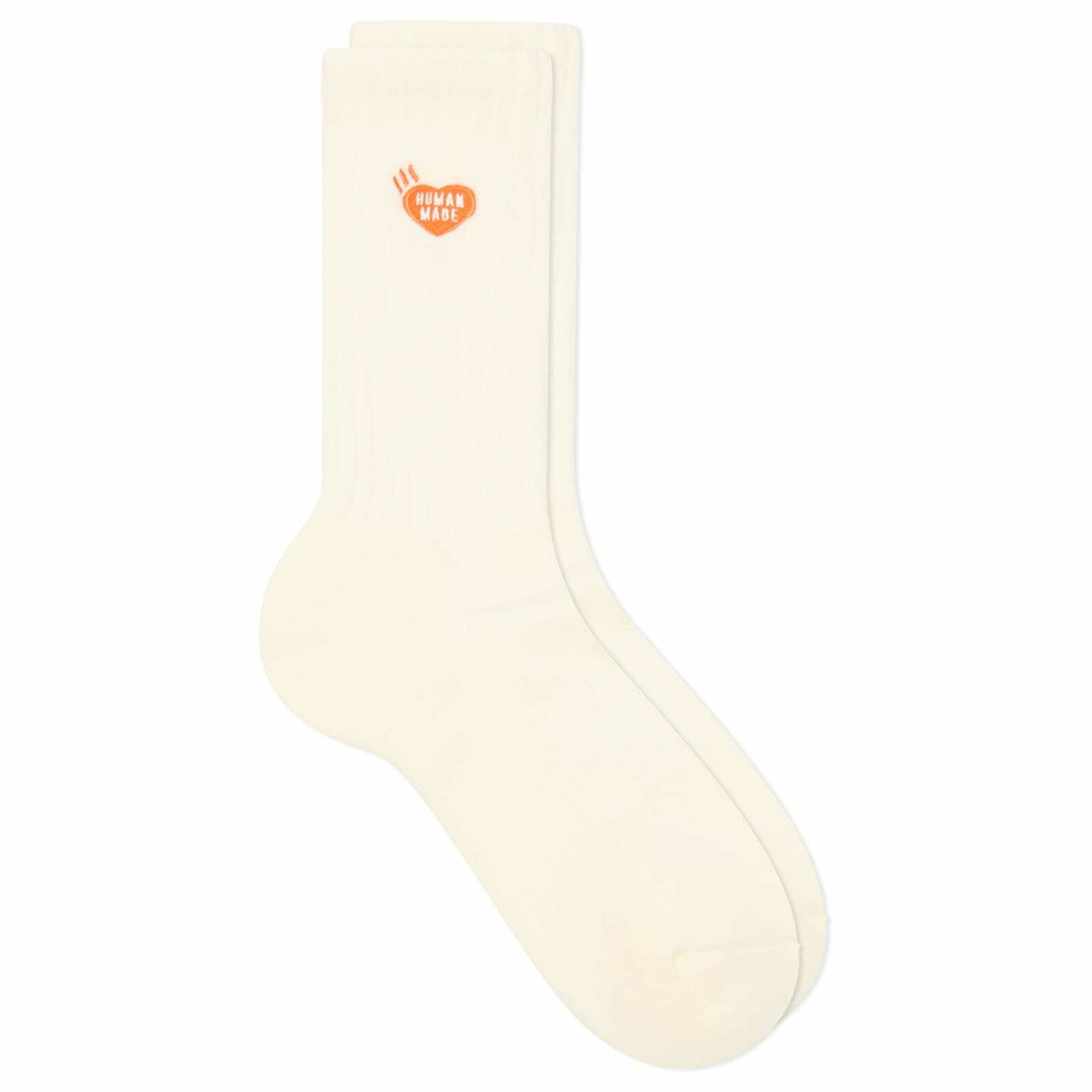 Human Made Men's Pile Heart Socks in White
