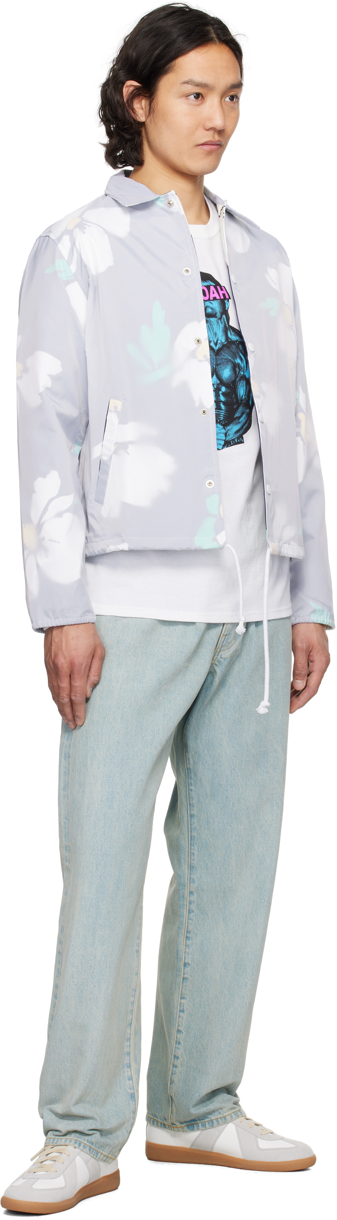 Noah Blue Pleated Jeans