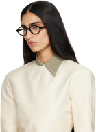 Bottega Veneta Brown Classic Oval Glasses