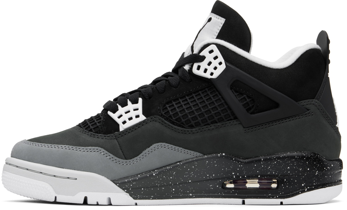 Nike Jordan Black & Gray Air Jordan 4 Sneakers
