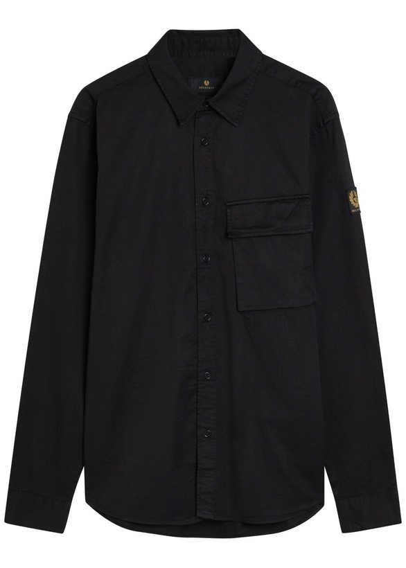 Photo: Belstaff Scale Cotton Shirt Black