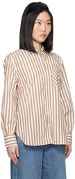 rag & bone White & Brown Maxine Shirt