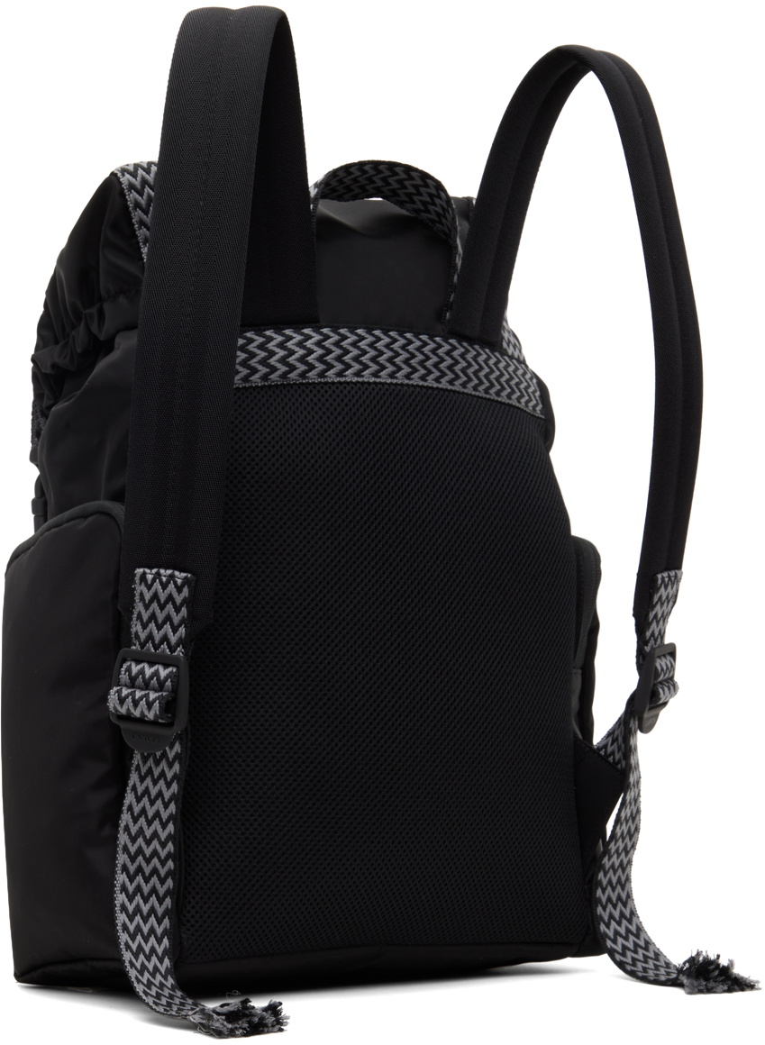 Lanvin Black Curb Nylon Backpack