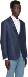 ZEGNA Blue Two-Button Blazer