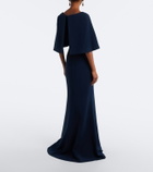 Elie Saab Caped crêpe gown