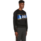 Dsquared2 Black Shiny Logo Sweatshirt