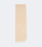 Stòffa Fringed cashmere and linen scarf