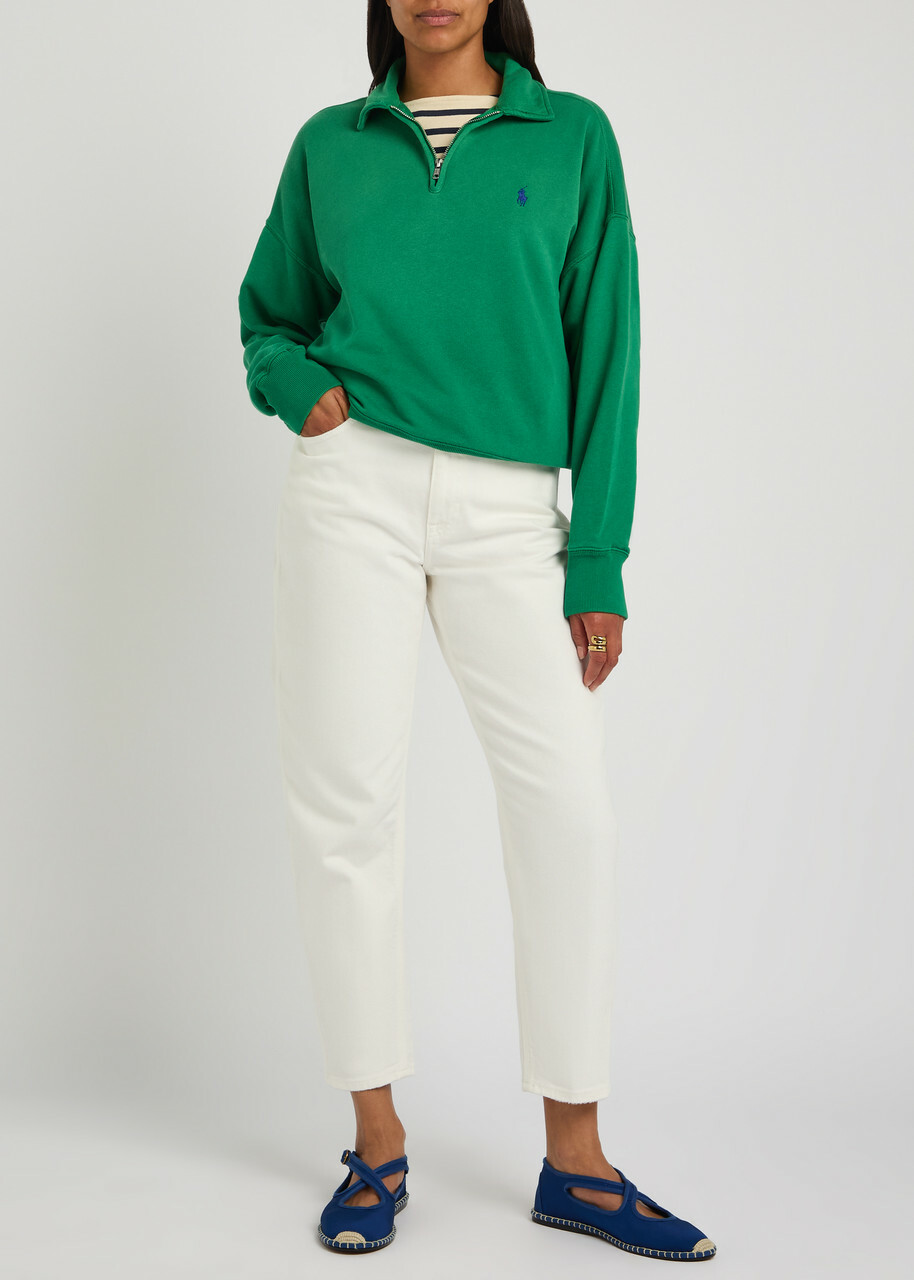 Polo Ralph Lauren Curved Tapered-leg Jeans White