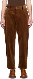 De Bonne Facture Brown Paneled Balloon Trousers