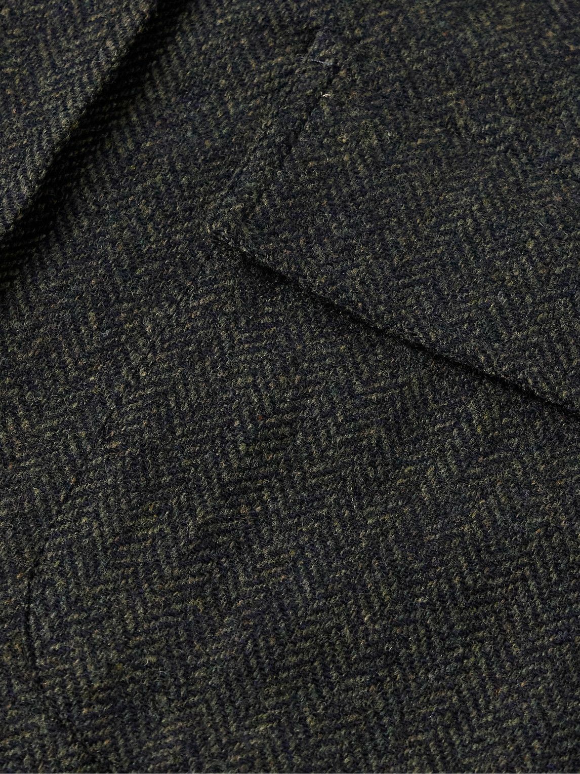 De Petrillo - Herringbone Wool and Cashmere-Blend Jacket - Gray