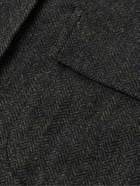 De Petrillo - Herringbone Wool and Cashmere-Blend Jacket - Gray