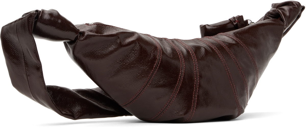 LEMAIRE Burgundy Small Croissant Bag Lemaire