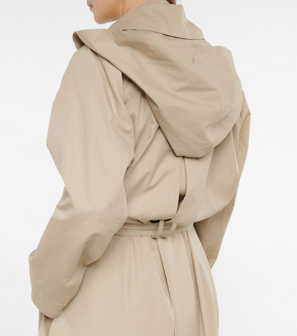 2024春★フードトレンチ【THE ROW】badva belted trench coat 2024春☆フードトレンチ【THE ROW】badva belted trench coat