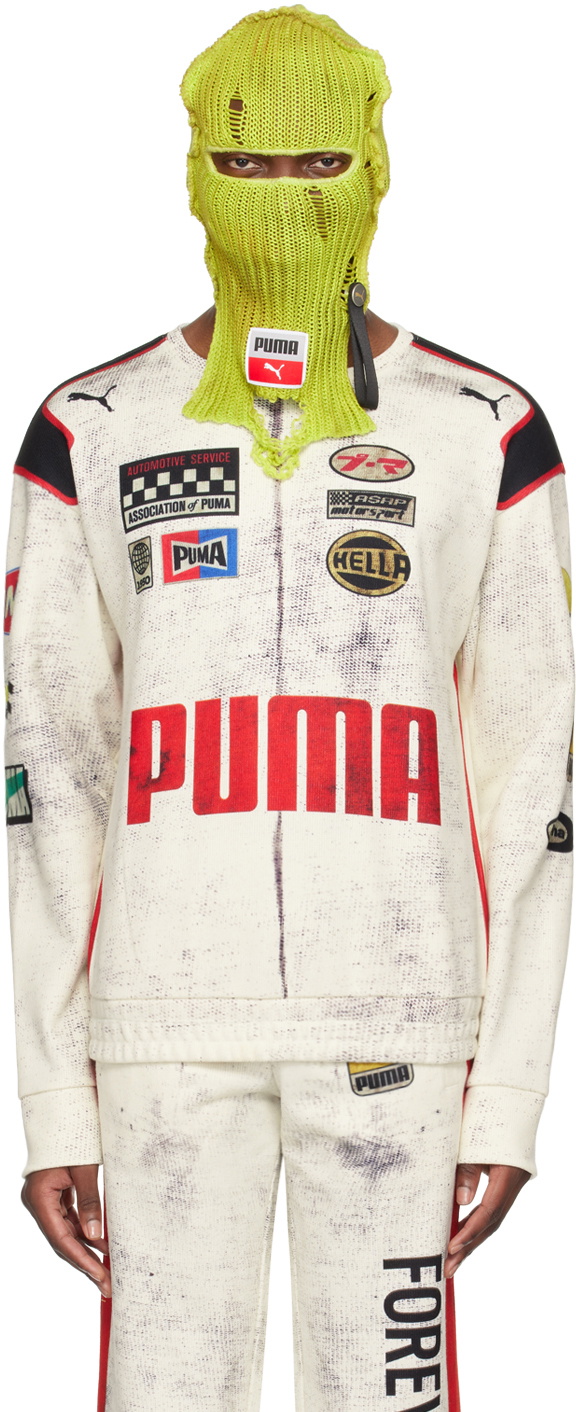 Puma Puma X Noah Stripe Crew Blue|Pink Sweatshirts Puma