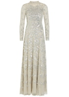 Needle & Thread Freya Sequin-embellished Tulle Gown Light Green
