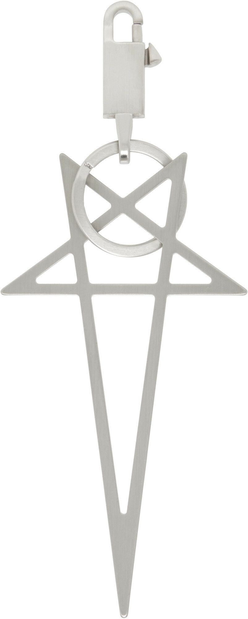 Rick Owens Silver Sarcofago Keychain Rick Owens