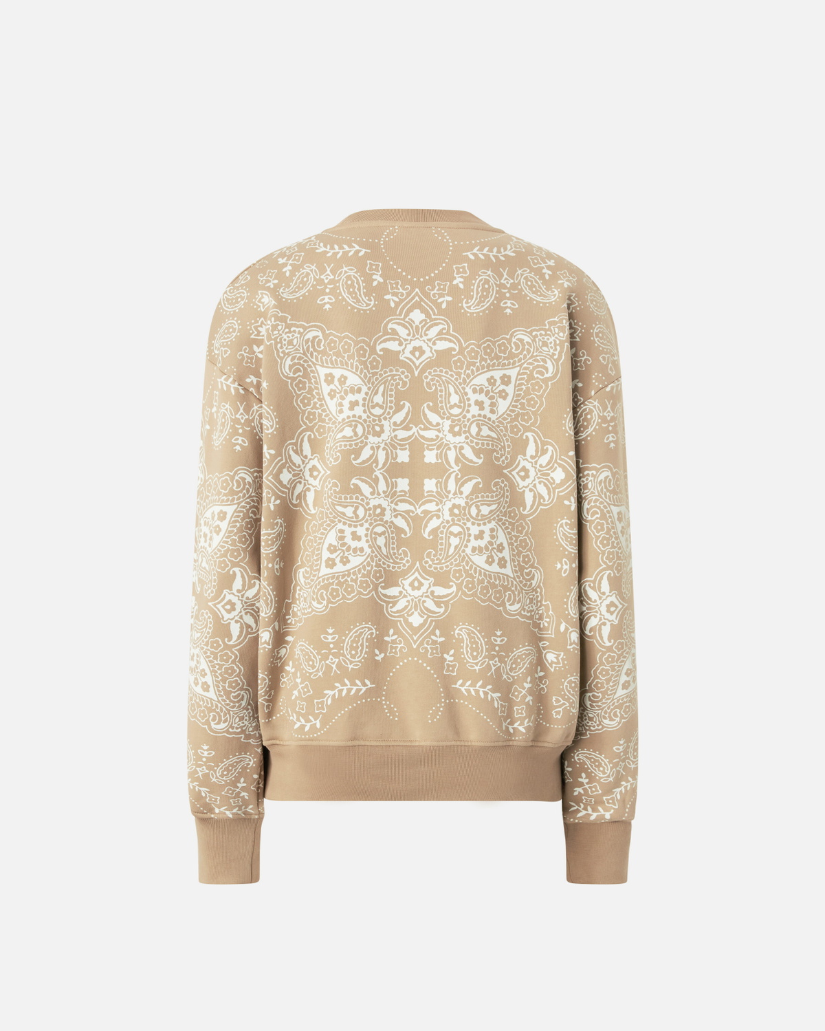 Pinko Bandana Print Crew Neck Sweatshirt Mult. Beige/White