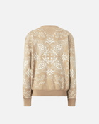 Pinko Bandana Print Crew Neck Sweatshirt Mult. Beige/White