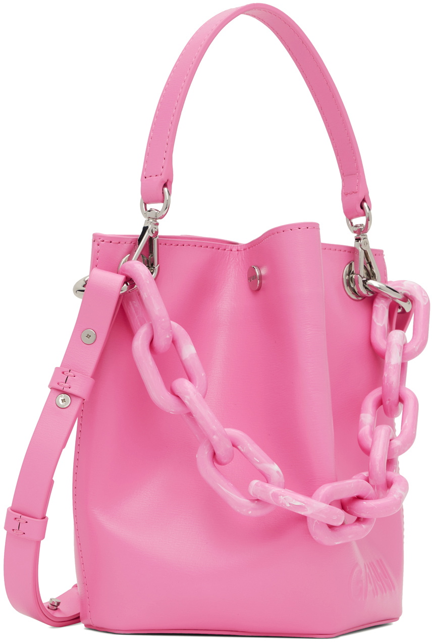 GANNI Pink Diamond Bucket Bag GANNI