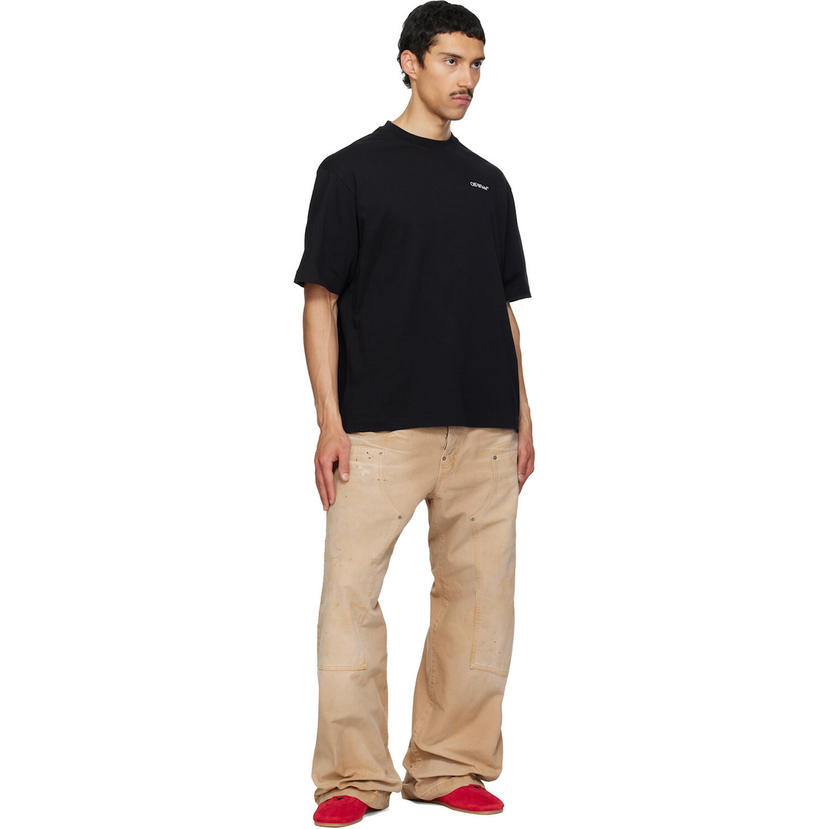 Off-White Black Half Arrow Skate T-shirt