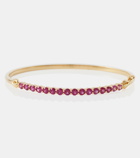 Melissa Kaye Lenox 18kt gold bracelet with sapphires