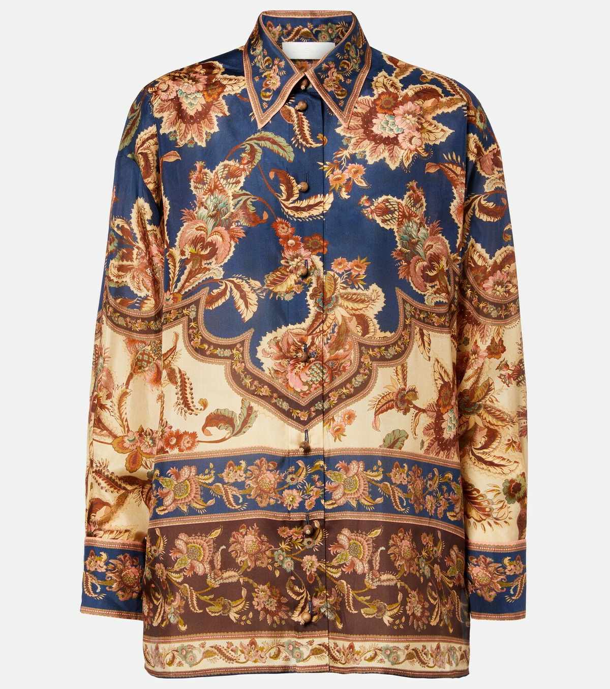 Zimmermann Aster printed silk shirt