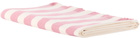 Tekla Pink & White Striped Beach Towel