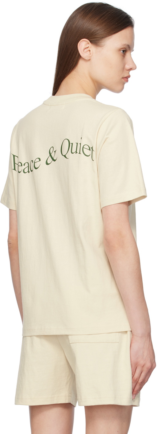 Museum of Peace & Quiet Off-White Wordmark T-Shirt