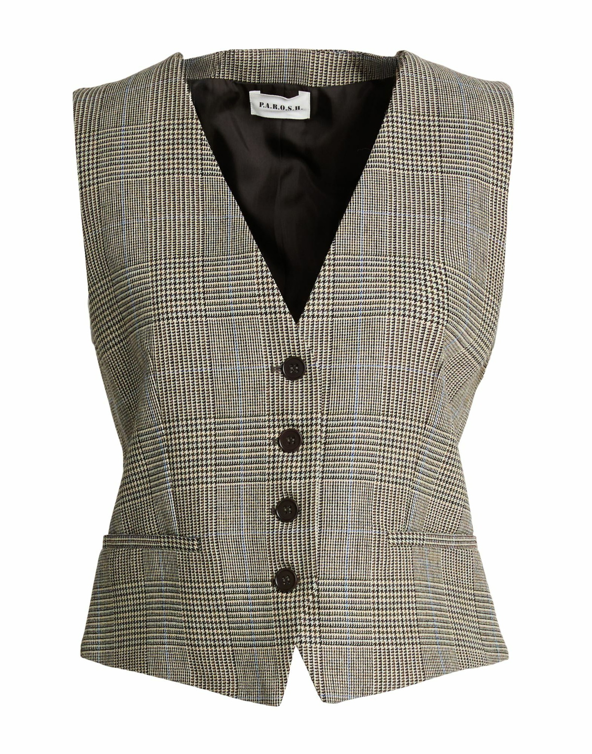 P. a.r. o.s. h. Womens Tailored Vest in Beige
