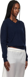Belle Anna Navy Valley Sweater