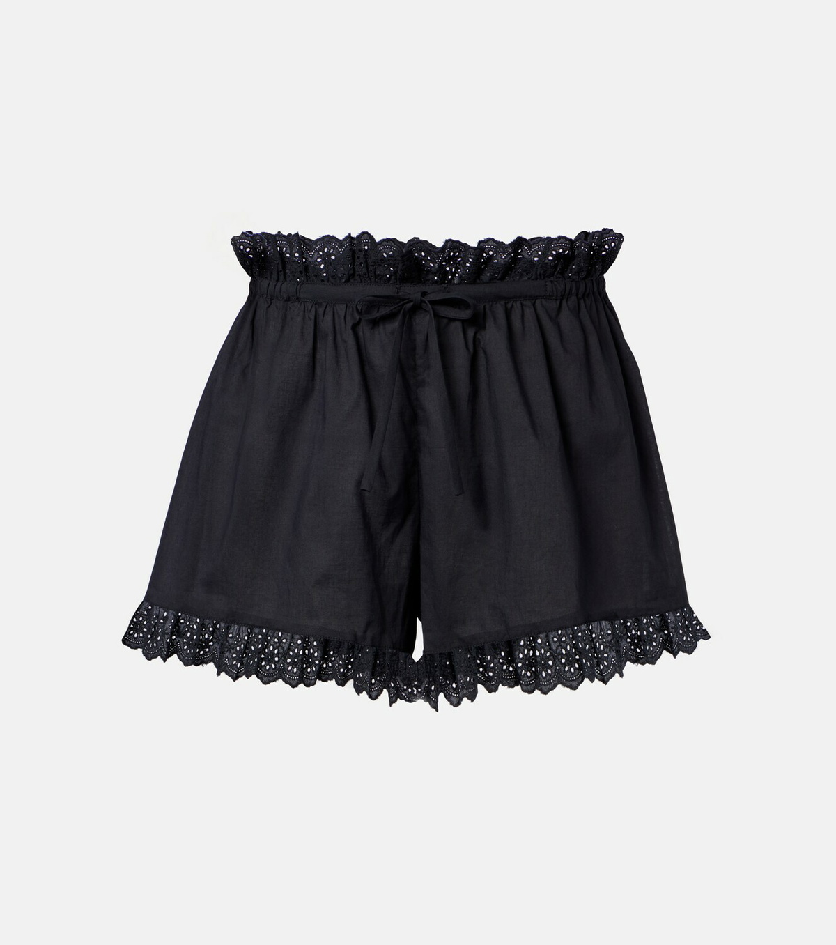 Poupette St Barth Cory broderie anglaise cotton poplin shorts
