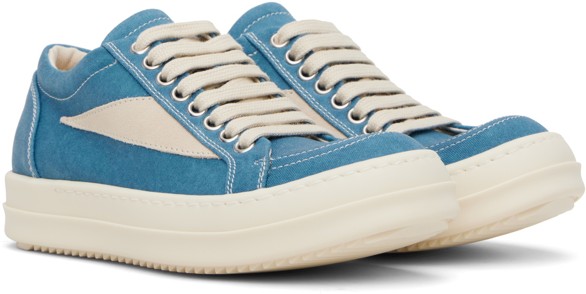 【正規品】Rick Owens ブルー Hollywood Vintage スニーカー Rick Owens DRKSHDW Blue Hollywood Vintage Sneaks Sneakers