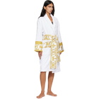 Versace White 'I Heart Baroque' Bathrobe
