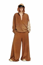 Diesel Wide-leg sweatpants with crystals - Pants - Unisex - Brown